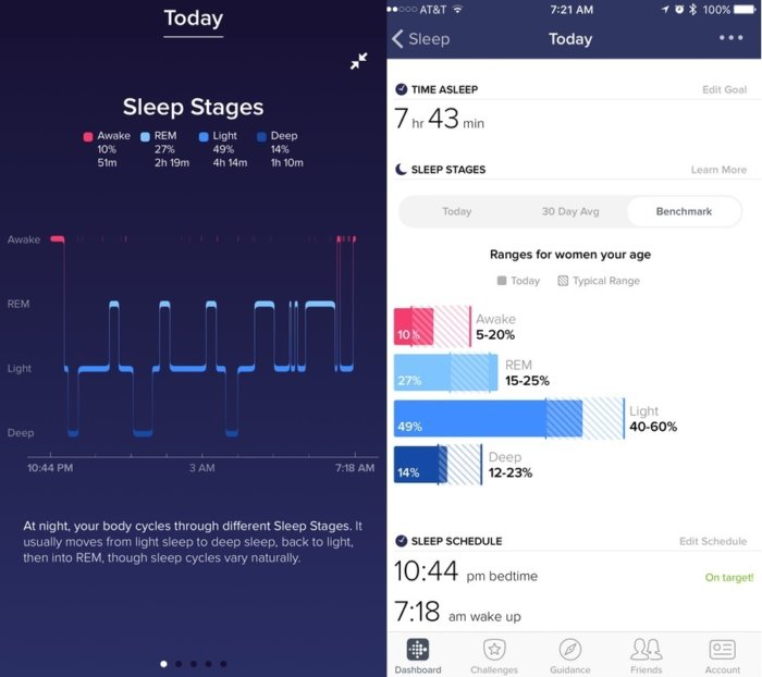 fitbit alta hr sleep
