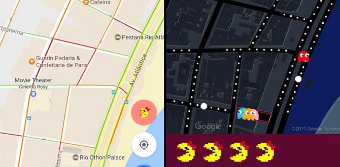Google Maps Pacman 670x330 - Google Brings Pacman on Google Maps on April Fool’s Day