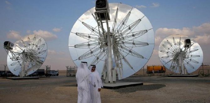 Solar Panels Dubai 670x330 - Dubai Sees First Solar Powered Gas Station of UAE