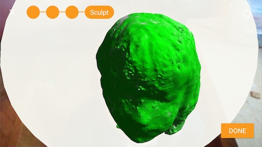 Image: 3D scanning in progress