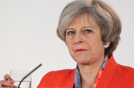theresa may glass of water photo via shutterstock - What do voters want? An IRL Maybot? Sure, give that a whirl