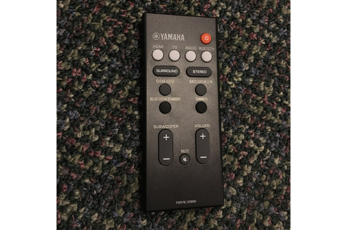 The remote is clearly organized and you can easily find buttons in dimly lit rooms or without lookin