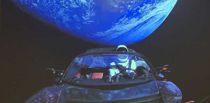 Tesla Car in Space 670x330 - Elon Musk Shoots His Tesla Into Space Via World’s Heaviest Rocket