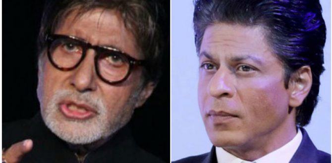 amitabh bachchan and shah rukh khan 670x330 - Amitabh Bachchan Threatens To Leave Twitter As Shah Rukh Khan Scores 32.9 Mn Followers