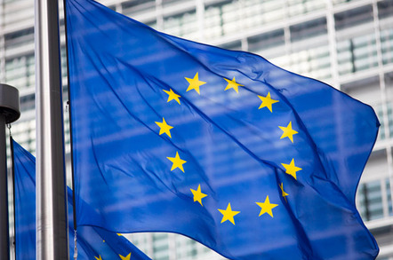 eu flag photo via shutterstock - EU hitches its cart to the blockchain bandwagon