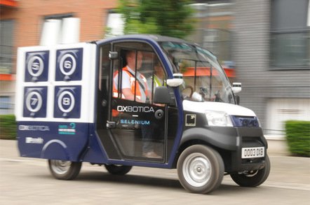 ocado oxbotica driving blurred 1 photo by gavin clarke - Robot cars will kill London jobs – but only from 2030, say politicans
