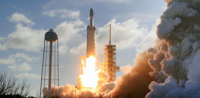 A Falcon 9 SpaceX heavy rocket 1 670x330 - SpaceX Launches NASA Planet-Hunting Satellite to Find Alien World