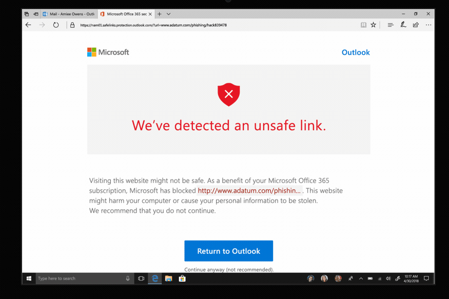Microsoft Link Monitoring
