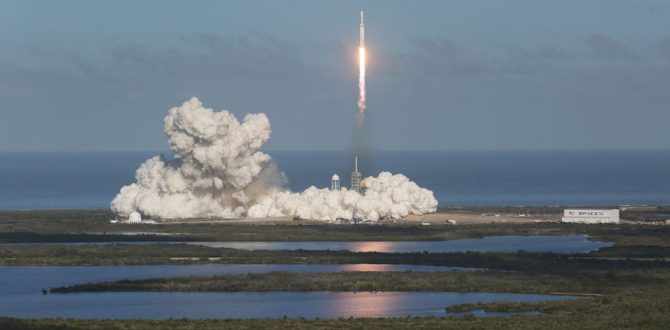 A SpaceXs Falcon Heavy rocket 670x330 - China Launches First Rocket Designed by a Private Company